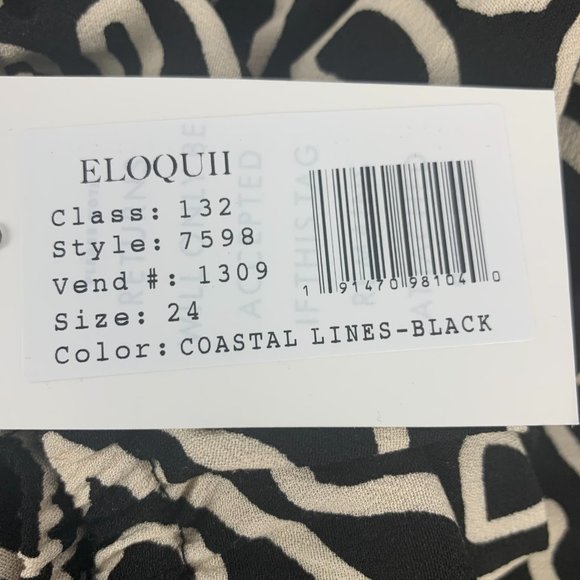 Eloquii Printed Wide Leg Off Shoulder Jumpsuit 24 - Picture 6 of 7